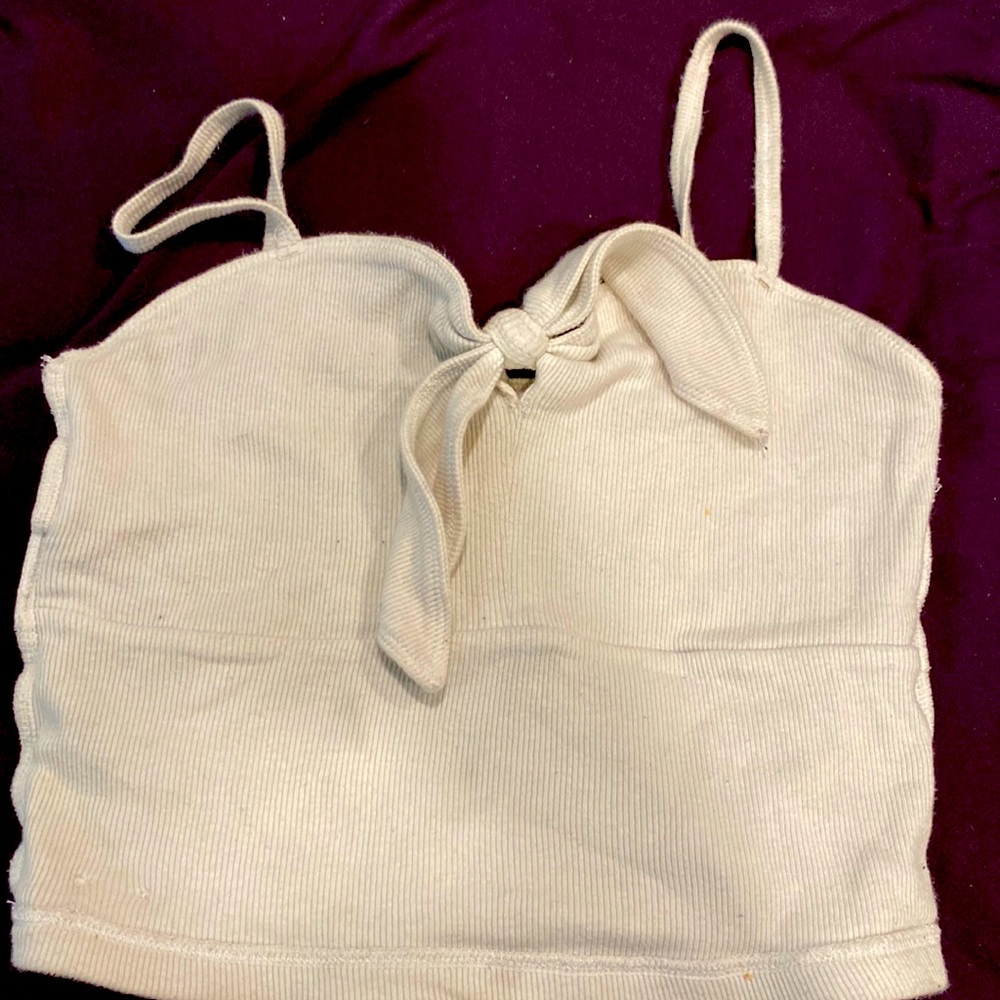 Cute bow crop top from Hollister